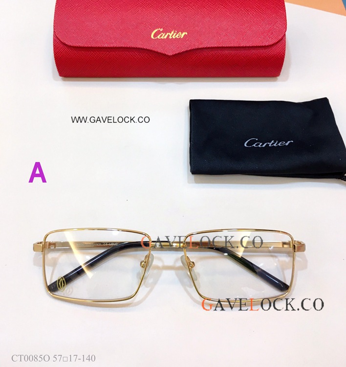Unisex Designs /New Copy Cartier CT0085O Eyeglasses Clear Lens Gold Frame